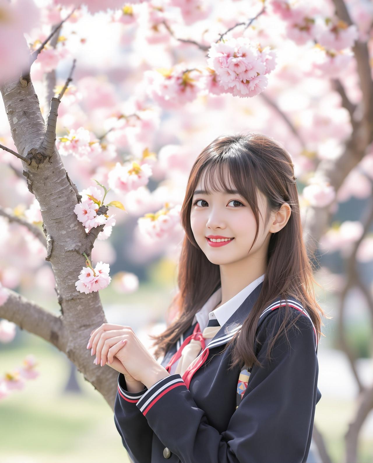 空屋子私房-樱花树下·JK少女-JK写真写真摄影作品